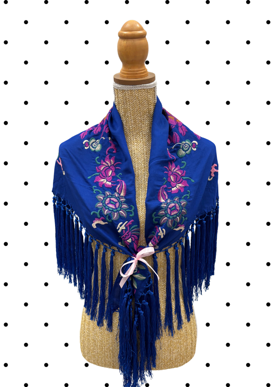 Châle d'accessoirisation Bleu