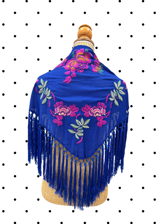 Châle d'accessoirisation Bleu