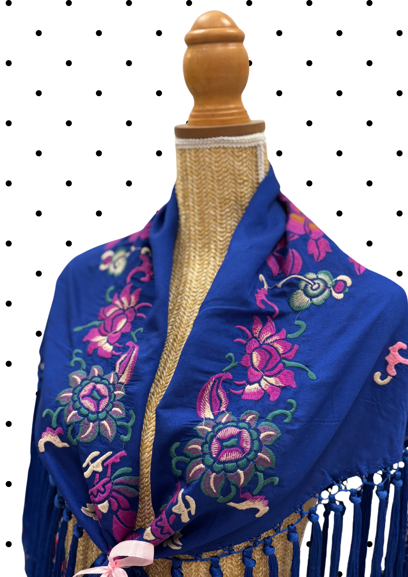 Châle d'accessoirisation Bleu