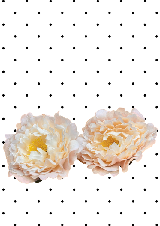 Fleurs pour cheveux avec pince