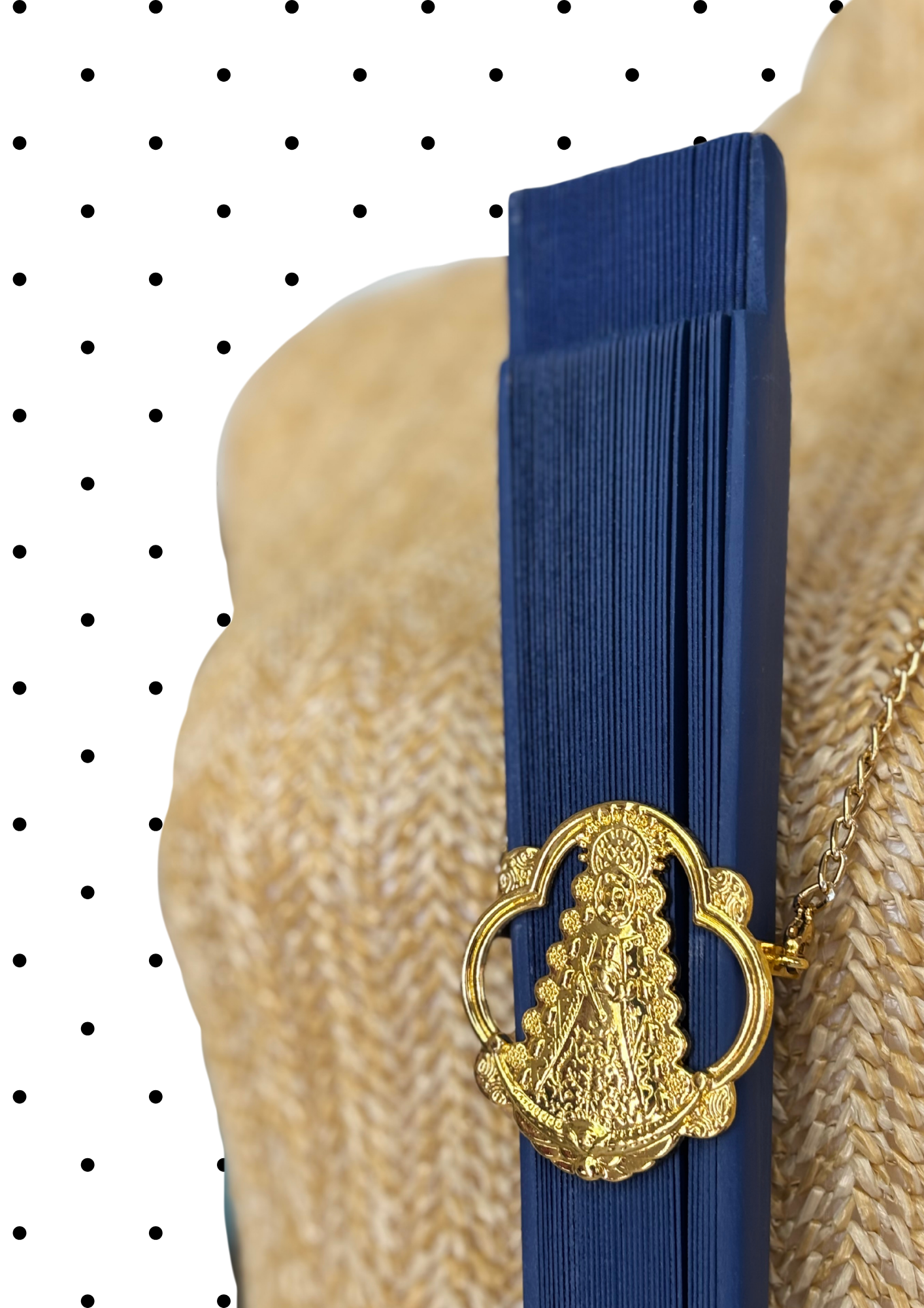 Porte éventail avec chaîne - Virgen del Rocio