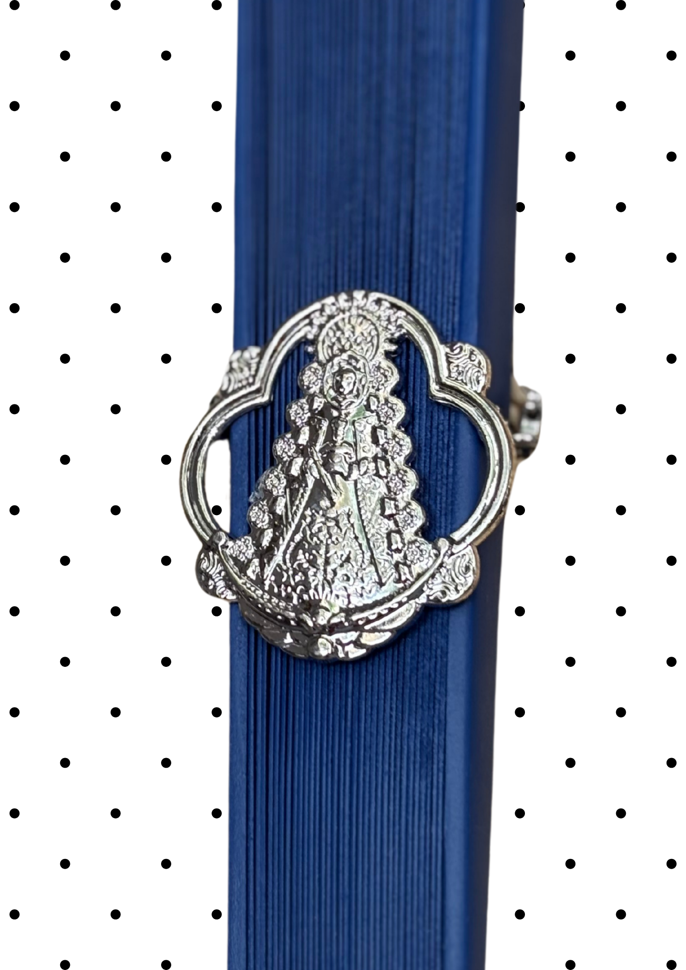 Porte éventail avec chaîne - Virgen del Rocio